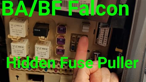 Hidden Fuse Puller Ba Bf Falcon YouTube