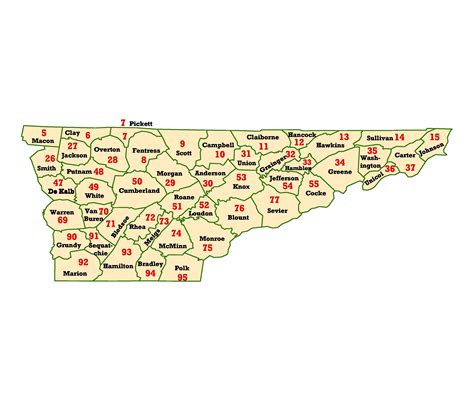 East Tennessee Zip Code Map Map