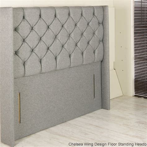 Chelsea Wing Floor Standing Headboard Available In Crushed And Etsy Uk