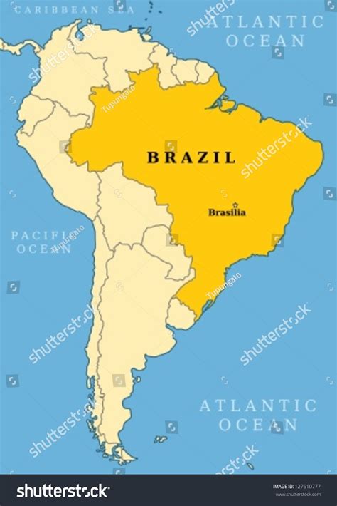 It covers an area of 5802 sq km and had an approximate population of 2,789,761 in 2013, making it the fourth most populous city in the country. Brazil Locator Map Country Capital City Stock Vector ...