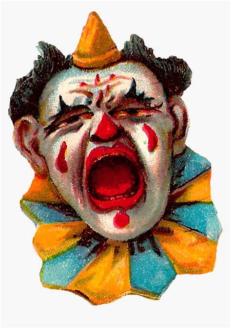 Vintage Clip Art Funny Circus Clowns Costume Images Transparent
