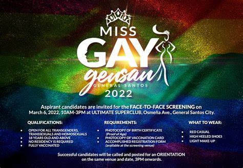 Miss Gay Gensan 2022 The Legacy Miss Gay General Santos