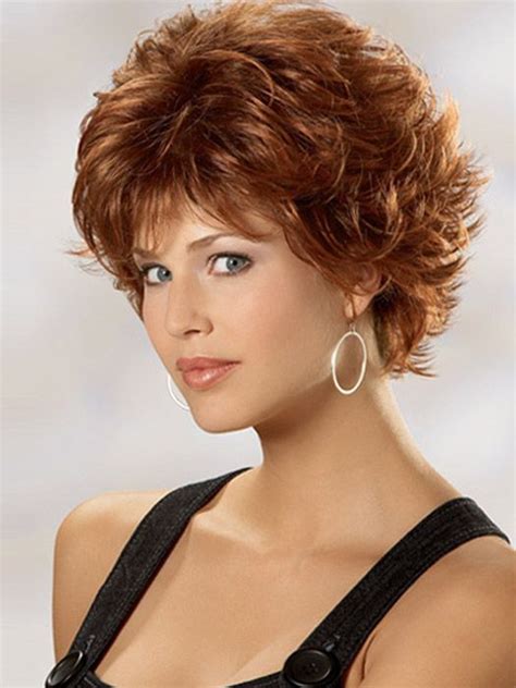 Asian women over 50 will love this long pixie whose waves flow in all directions and accompany a strait lock of hair on one side of the face. Fabulous Short Hairstyles for Curly Hair ... | Remy hair ...