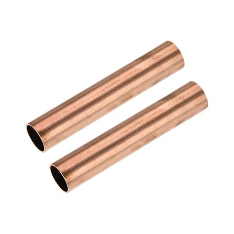 Copper Round Tube 19mm OD 1mm Wall Thickness 100mm Length Straight