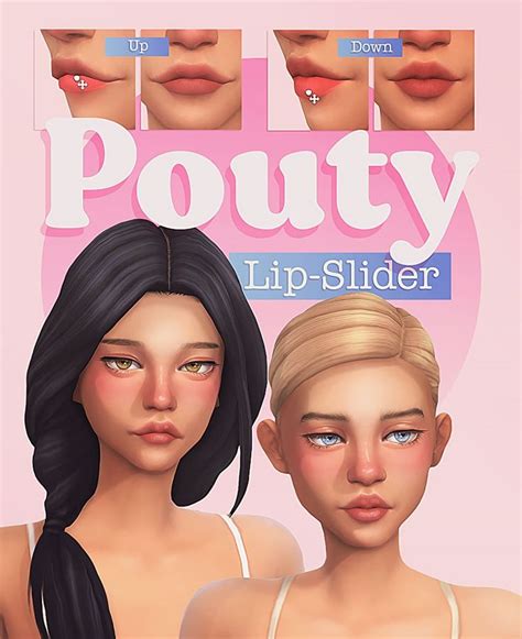 Pouty Lip Slider ³ Miiko The sims 4 skin Sims 4 Sims 4 cc eyes