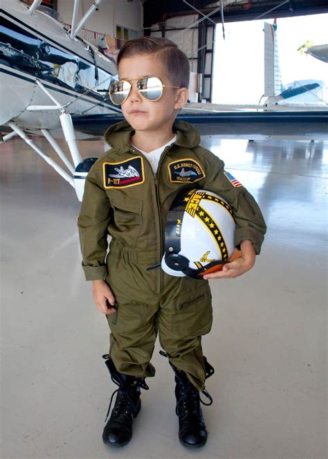 Kid Air Force Fighter Pilot Halloween Costume Dress Up And Pretend Play