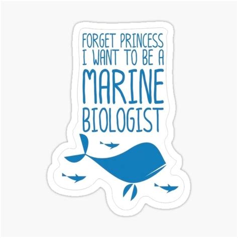 Awesome Marine Biologist T Shirt Forget Princess Sticker For Sale By