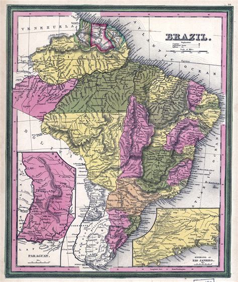 Large Detailed Old Political And Administrative Map Of Brazil With
