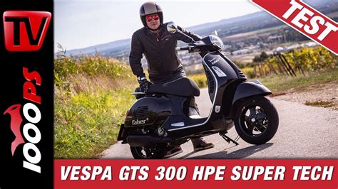 Video Vespa GTS 300 HPE SuperTech Test TFT Display Und Connectivity