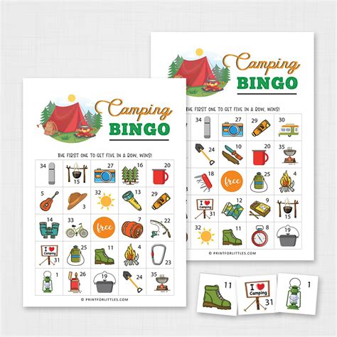 Printable Camping Bingo Cards Nature Hunt A Super Fun