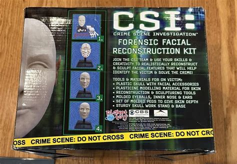 Csi Crime Scene Investigation Forensic Facial Reconstruction Kit Complete Ebay