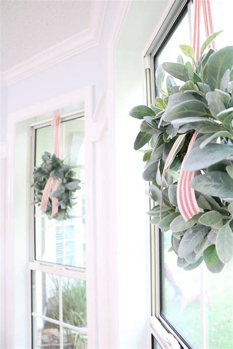 How To Hang Wreaths On Windows With Ribbon Christmas Window