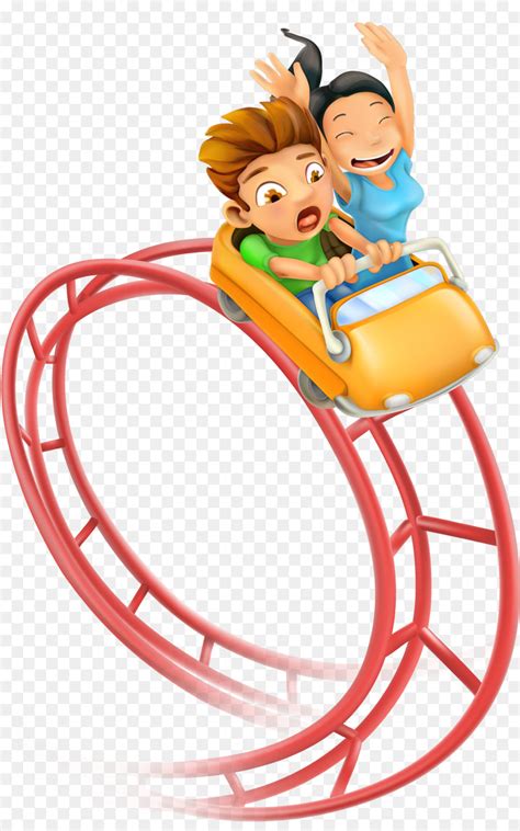 Roller Coaster Amusement Park Clip Art Vector Cartoon Cute Children