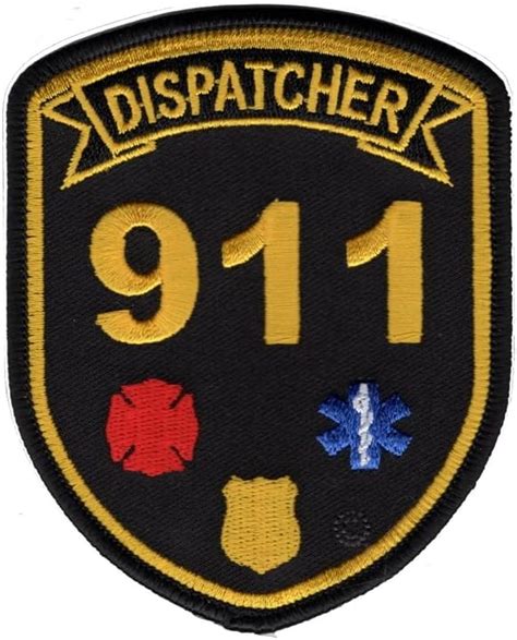 Buy 911 Dispatcher Patch Black Police Fire Ems Paramedic Rescue