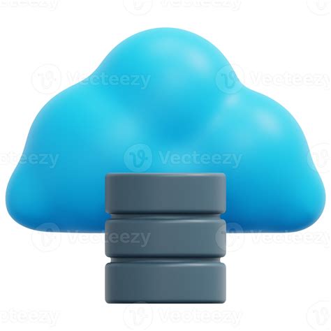 Cloud Database 3d Render Icon Illustration 11618856 Png