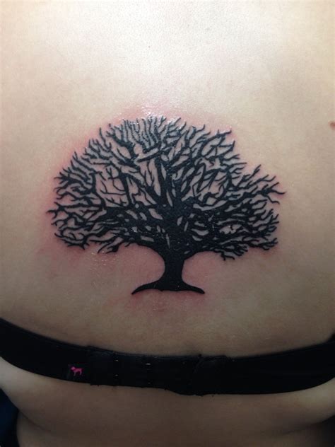 Oak Tree Tattoo With My Dads Initials Hidden In It Cjm Done At