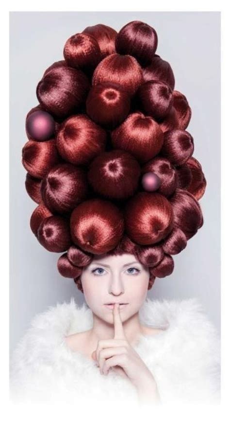 Creative And Cute Christmas Hairstyles For Women Crazy Hair High Fashion Hair Artistic Hair