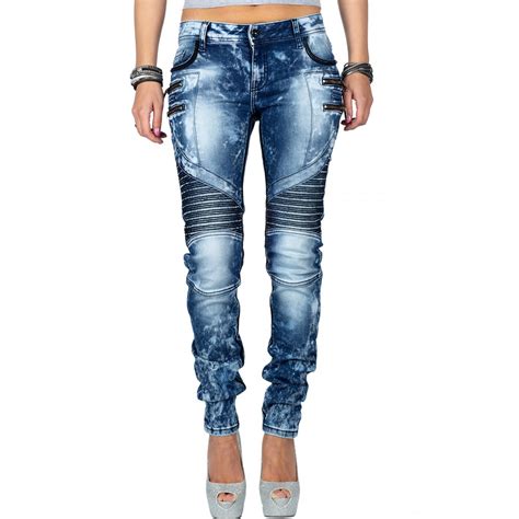 Campton mens jeans denim blue straight cut cd563. Cipo & Baxx Damen Jeans WD361, 73,58