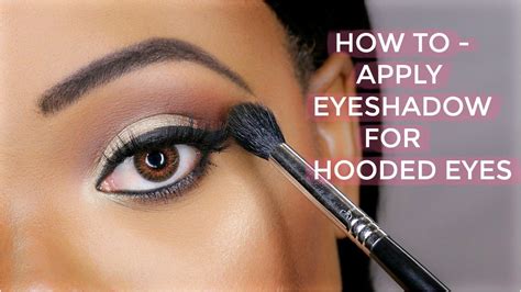 Different lids require different application methods, and. HOW TO APPLY EYESHADOW FOR HOODED EYES | OMABELLETV - YouTube