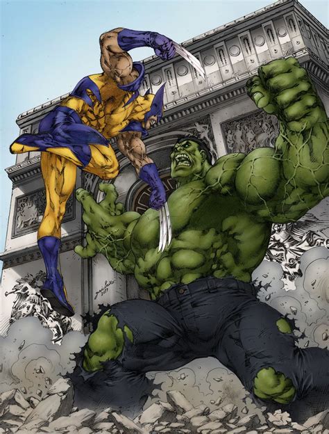 Artstation Hulk Vs Wolverine Brian Selby Marvel Superhero Posters