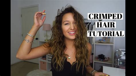 Easy Crimped Hair Tutorial Youtube