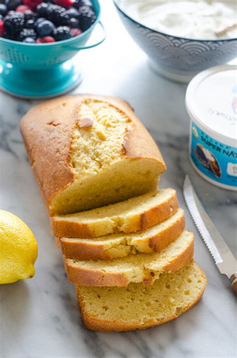 Easy Sour Cream Pound Cake Loaf With Lemon Buttered Side Up