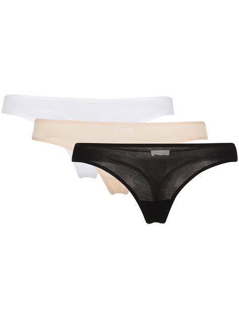 Skin Organic Cotton Thong Three Pack Farfetch