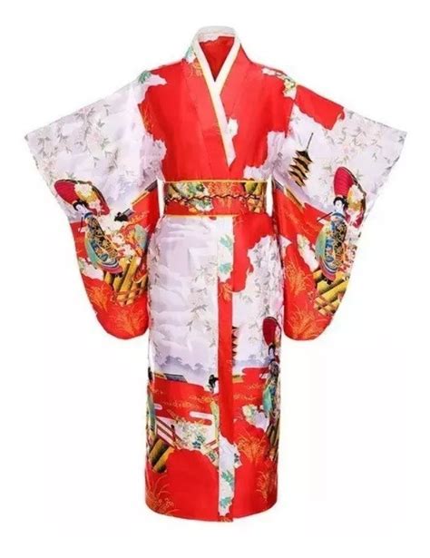 Kimono Tradicional Japones Yukata Obi Incluido 67500 En Mercado Libre