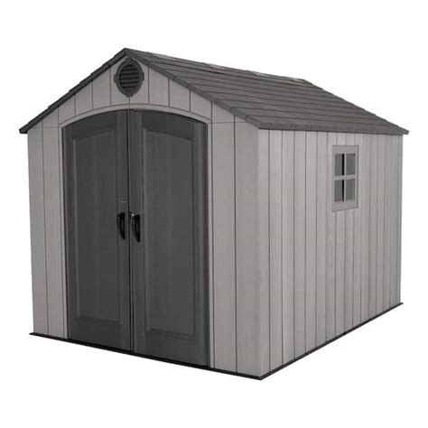 Lifetime Ft W X Ft D Rough Cut Gray Resin Outdoor Storage Shed