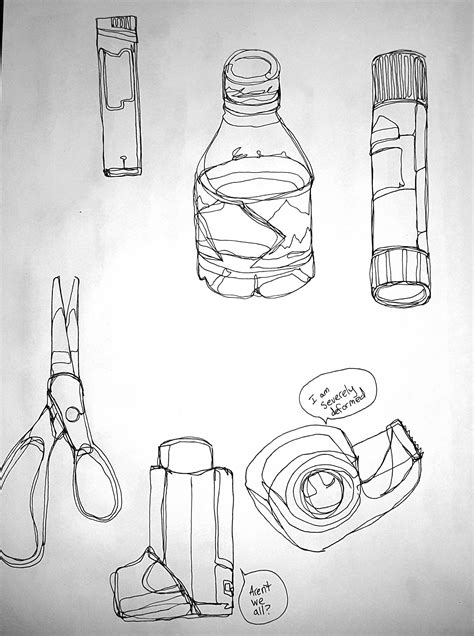 Continuous Line Drawings Of Objects On My Desk Rlearnart