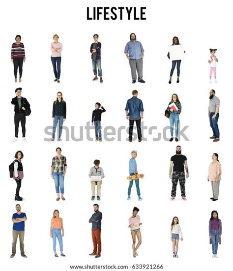Various Diversity People Full Body Set Stock Photo 633921266 Shutterstock