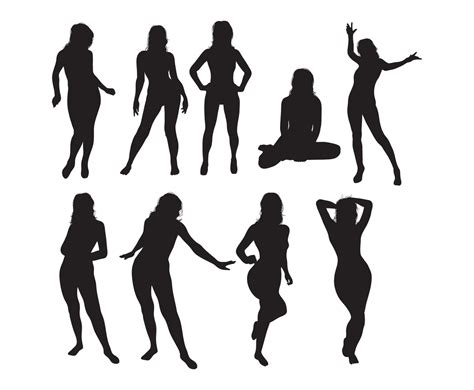 Woman Silhouette Vector Pack Vector Art And Graphics