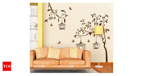 Wall Sticker Diy Wall Art Ideas For Your Home Times Of India