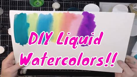 Diy Liquid Watercolors And Liquid Metalssparkles Make Your Own Youtube