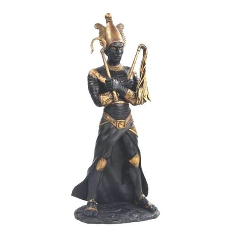 Osiris Egyptian God Of The Underworld 11 Inch Statue In Black Finish