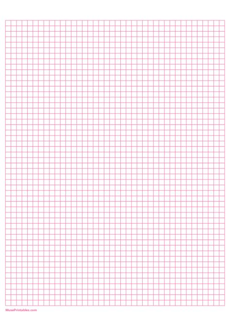 Printable 12 Cm Pink Graph Paper For A4 Paper