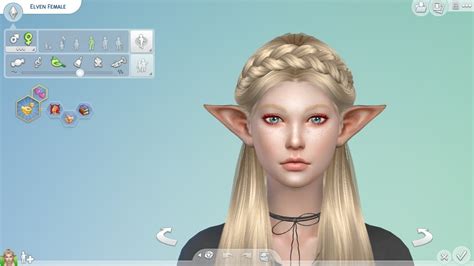 Sims 4 Female Elf Sim And Cc Download Youtube