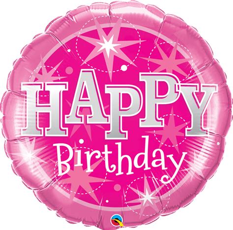 Pink Happy Birthday Sparkle Super Shape Foil Balloon