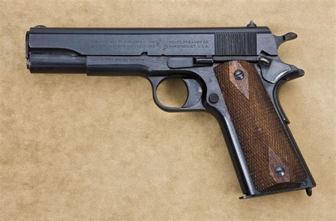Colt Model 1911 45 Acp Caliber Semiautomatic Pistol Us Property
