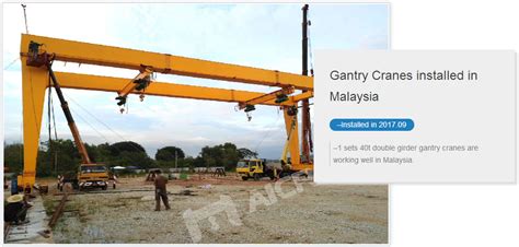 European Standard Gantry Crane Aicrane Leading Heavy Crane Machinery