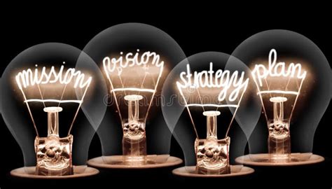 Light Bulbs With Mission And Vision Concept 库存照片 图片 包括有 é‡ ç‚¹ å ‘å±