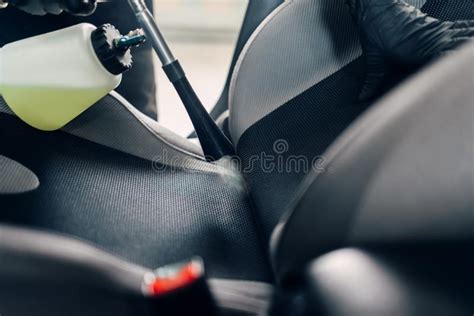 Professional Dry Cleaning Of Car Interior Stock Photo Image Of