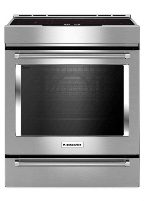 Kitchenaid 71 Cu Ft Slide In Induction Range Double Oven With Self