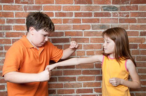 Girl Punching Boy Stock Photos Pictures And Royalty Free