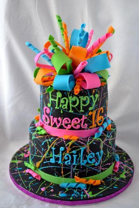 This Cake Was Fun To Make I Had Such A Blast Splattering The Cake With