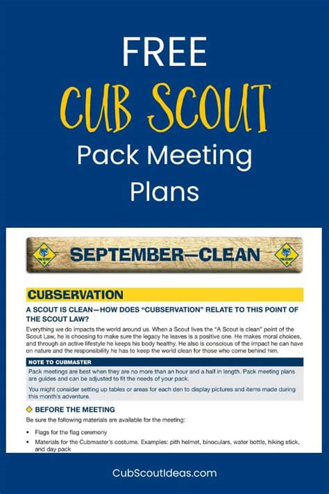 Cub Scout Pack Meeting