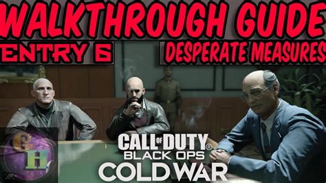 Call Of Duty Black Ops Cold War Desperate Measures Youtube