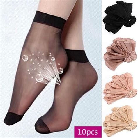 Buy 10 Sexy Slim Stretch Silk Socks Womens Socks At Affordable Prices — Free Shipping Real
