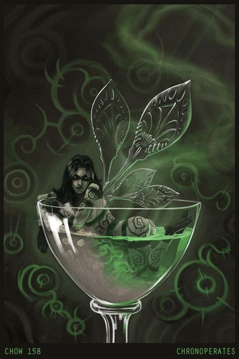 Green Fairy Absinthe Absinthe Art Fantasy Fairy Fantasy World Dark
