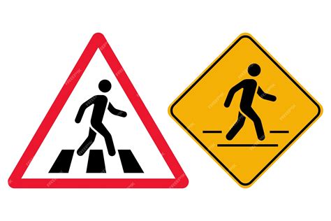 Pedestrian Crossing Traffic Fluorescent Yellow Sign W11 2 52 Off